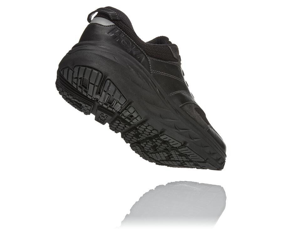 Running Shoes Mens - Hoka One One Bondi L - Black - IHUPETY-10